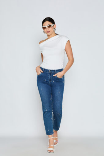 JEANS CAPRI CROPPED