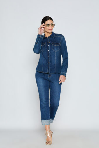 JEANS CAPRI CROPPED