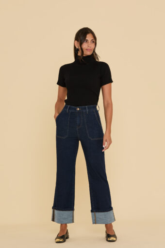 JEANS PALAZZO CORTO JEANS PALAZZO CORTO